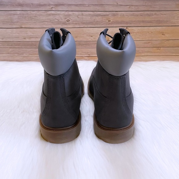 Timberland Men’s Classic 6” Waterproof Dark Grey Boots - Picture 3 of 7